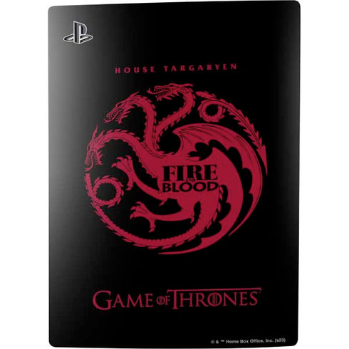 Game of Thrones: House Targaryen PS5 Console Skin